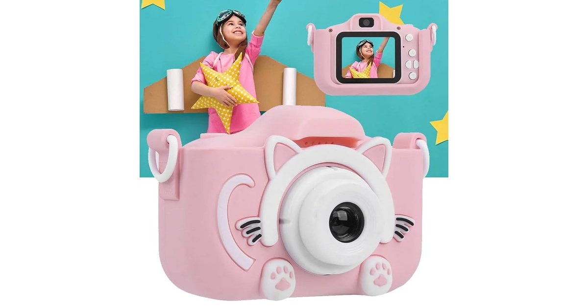 Cámara Digital Para Niñas y Niños Didáctica NEE y Divertida Videocámara Infantil Juegos Segura