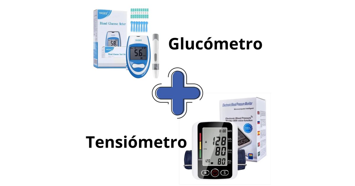 Combo Salud # 4 Tensiometro Digital Brazo + Glucometro Digital 50 Tiras 50 lancetas
