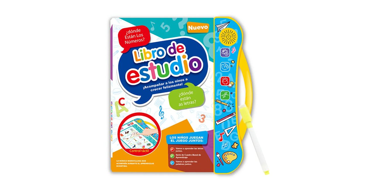 Libro Didáctico Interactivo Aprendizaje Bilingüe Para Niños y Niñas