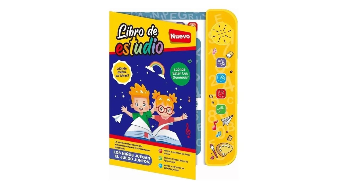 Libro Didáctico Interactivo de Aprendizaje para Niños Potencia Dimensiones