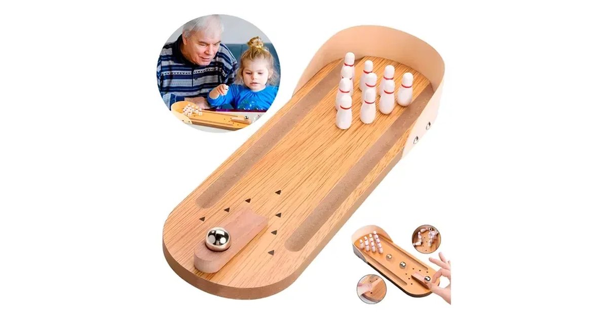 Mini Bolos de Madera Didáctico | Juego Sensorial para Niños con NEE - Motricidad, Atención y Coordinación