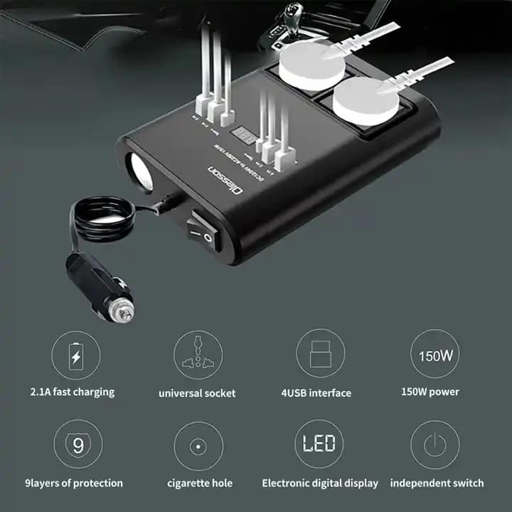 INVERSOR-1 tienda gestos carros carga adaptador 3