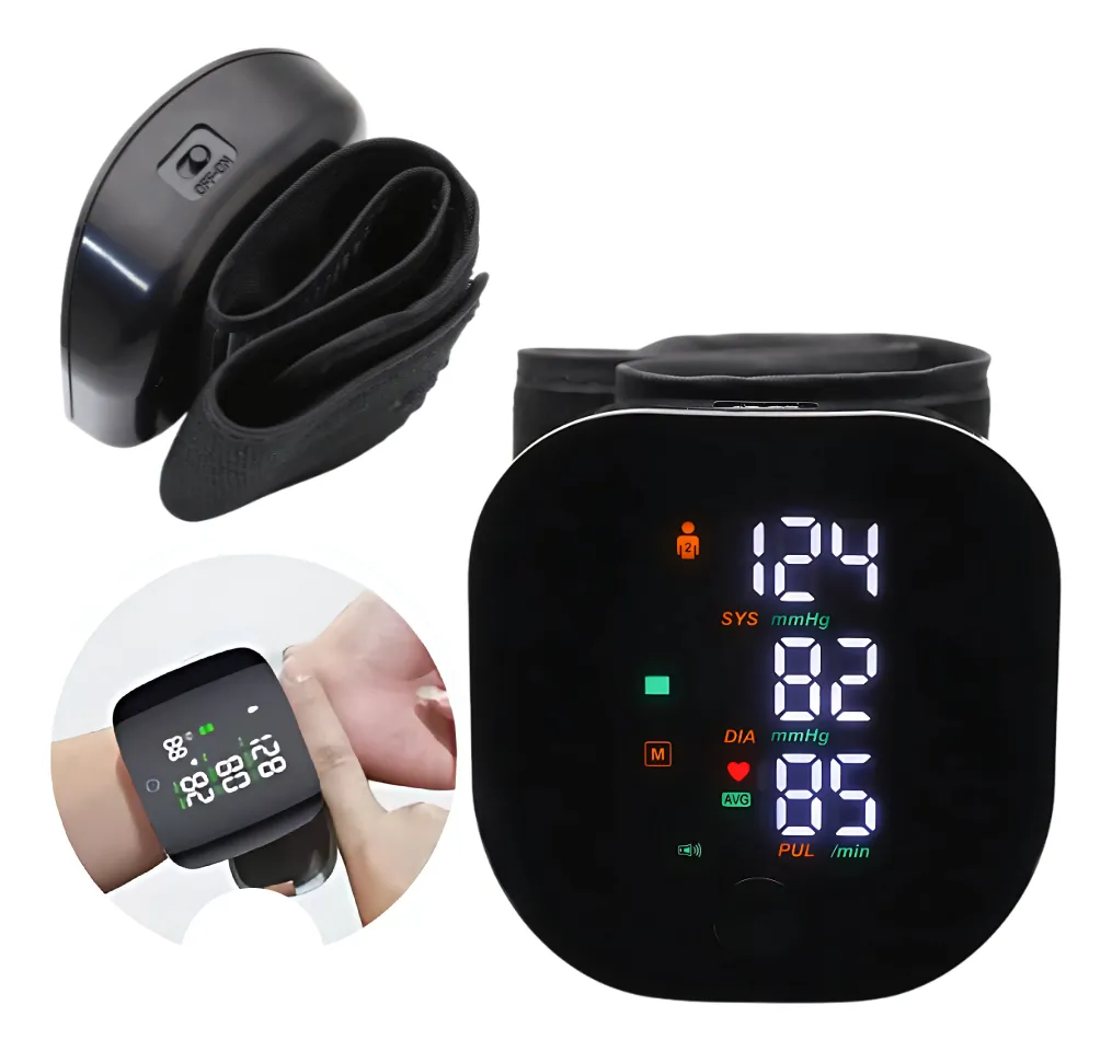 Tensiometro Digital Recargable De Muñeca Con Voz Monitor Salud BK-605B Presión Arterial Medidor