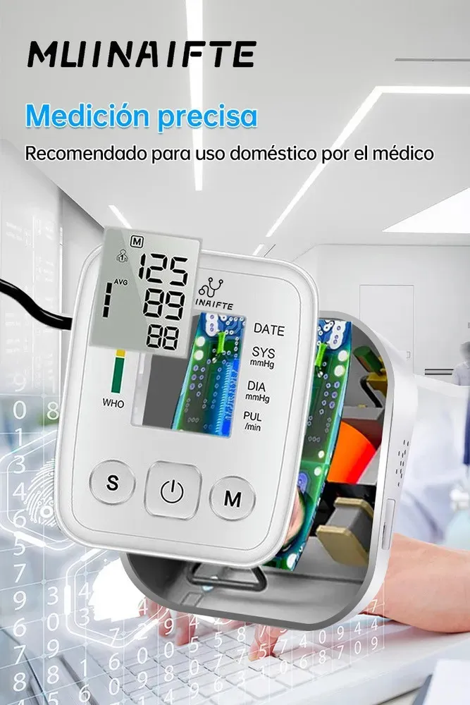 Tensiometro Digital Con Voz En Español Monitor Automático De Brazo J0p – Cuidado de Salud tienda gestos