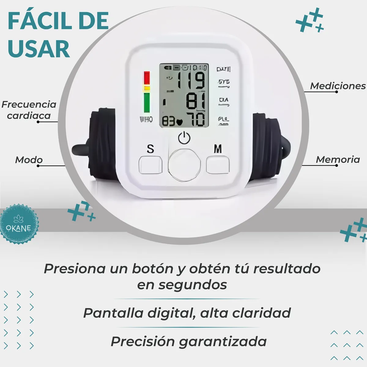 Tensiometro Digital Con Voz En Español Monitor Automático De Brazo J0p – Cuidado de Salud tienda gestos