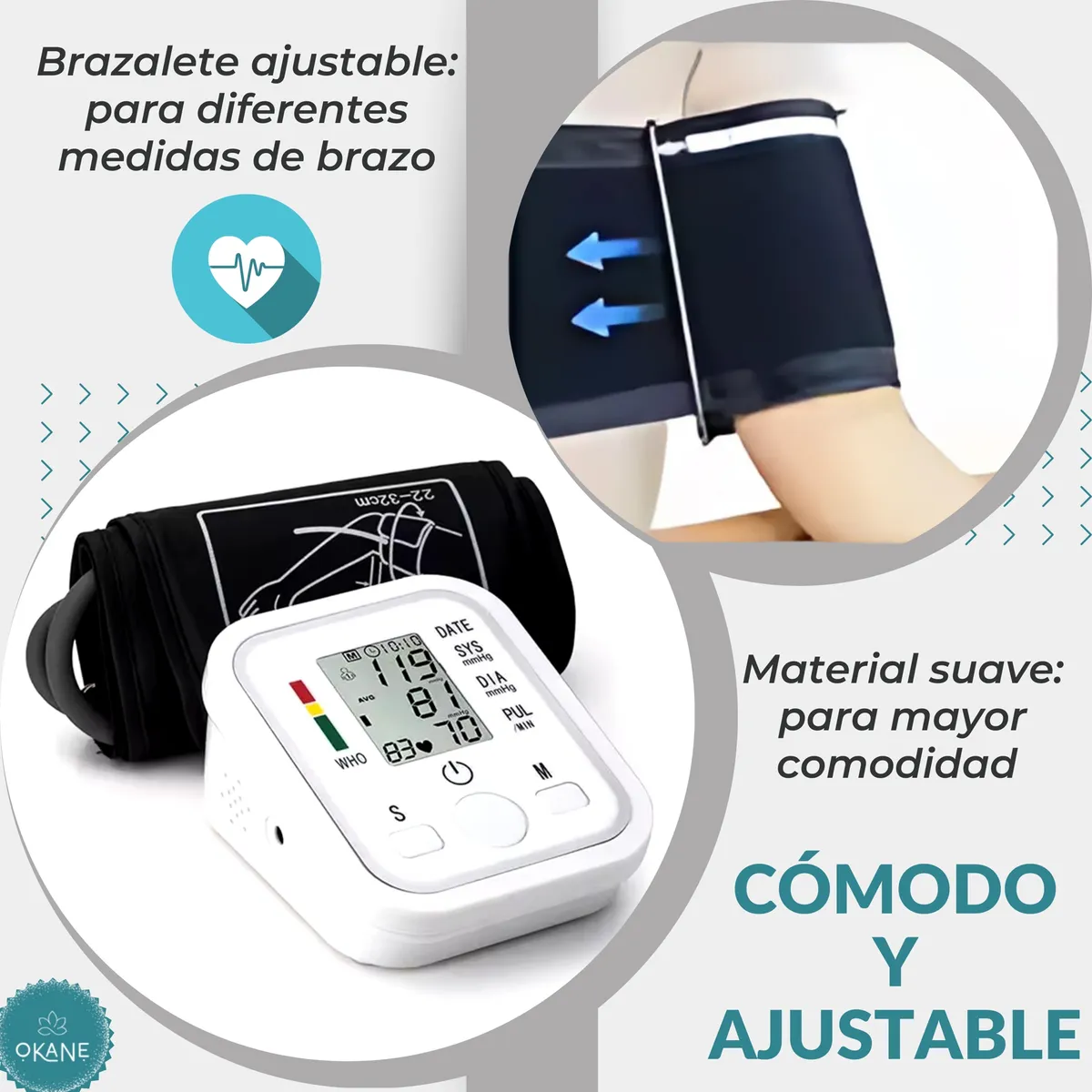 Tensiometro Digital Con Voz En Español Monitor Automático De Brazo J0p – Cuidado de Salud tienda gestos