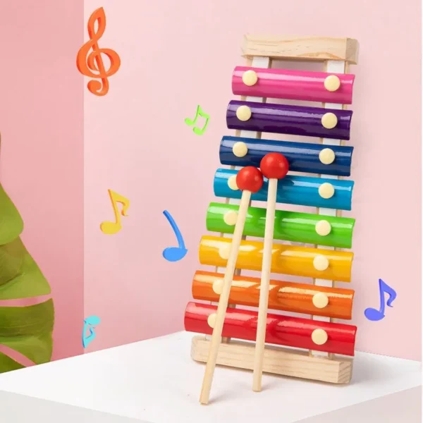 Xilófono Para Niños Juguete De Aprendizaje Musical 8 Tonos Para NEE - Talento Educación Especial
