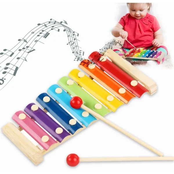 Xilófono Para Niños Juguete De Aprendizaje Musical 8 Tonos Para NEE – Talento Educación Especial
