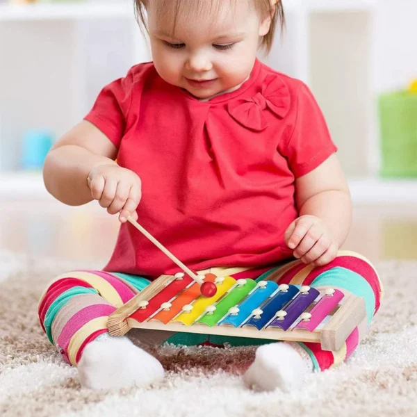 Xilófono Para Niños Juguete De Aprendizaje Musical 8 Tonos Para NEE - Talento Educación Especial