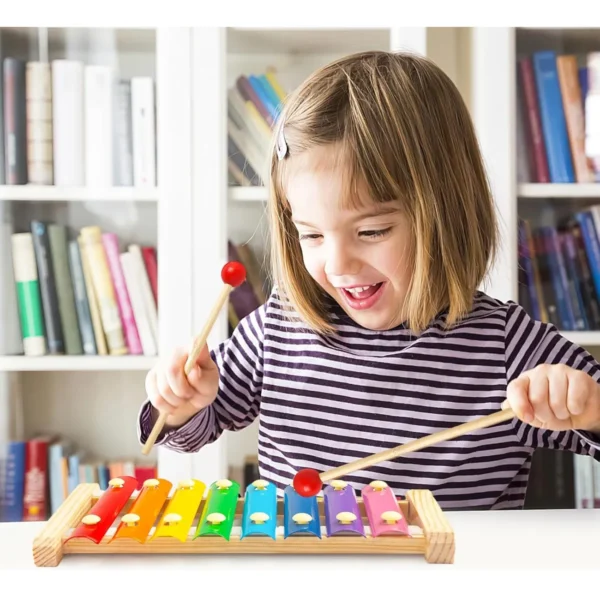 Xilófono Para Niños Juguete De Aprendizaje Musical 8 Tonos Para NEE - Talento Educación Especial
