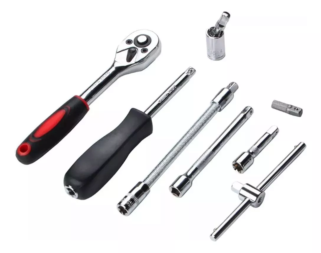 Juego De Herramienta 46 Piezas Copas Reparación Carro Moto Hogar - Imagen 2