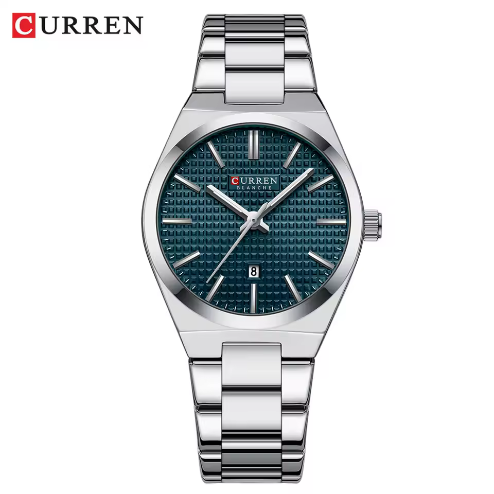 Reloj Curren 8439L Mujer ELEGANTE Acero Inoxidable Azul Plateado - Imagen 2